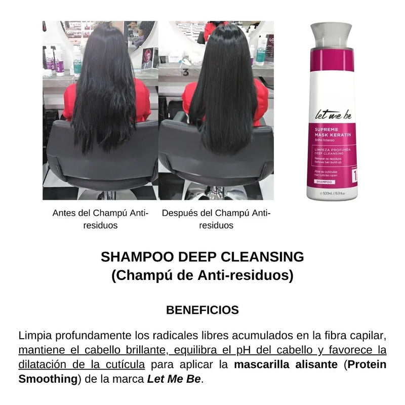 Alisado Let Me Be Keratina Protein Smoothing Y Anti Residuos