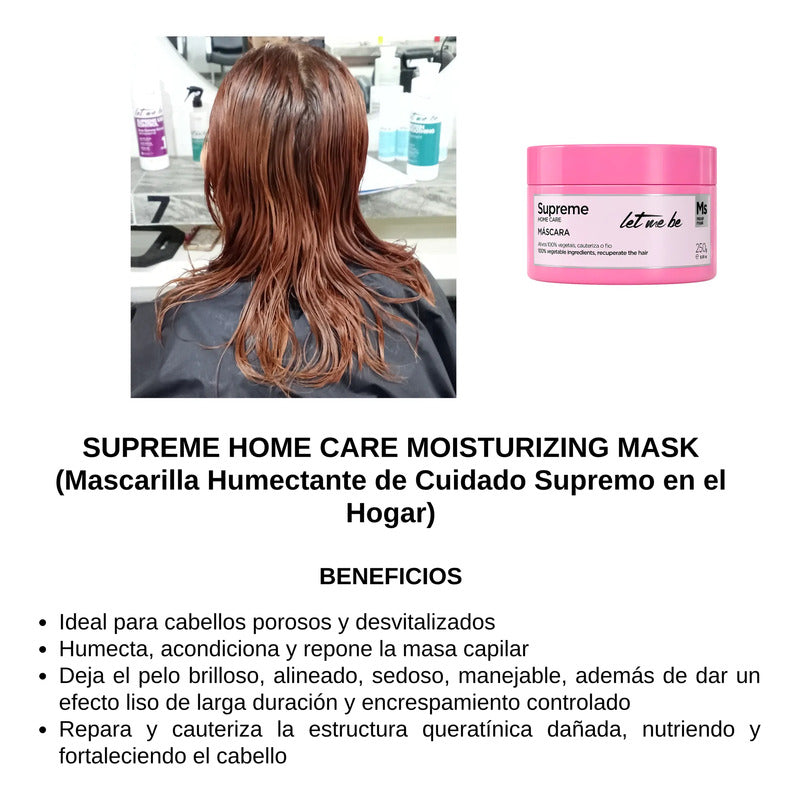 Alisado Orgánico 1 L + Postalisado Reparador Mask Let Me Be
