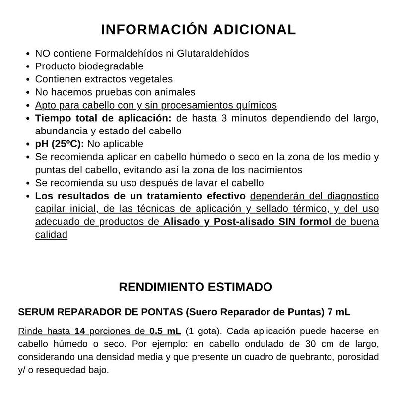 Sérum Reparador De Puntas Let Me Be Protector Térmico 3 Pzas