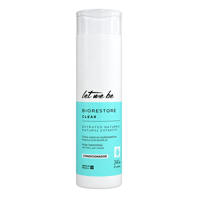 Kit Postalisado Biorestore Let Me Be: 1 Shampoo Postalisado Nutritivo 240ml + 1 Acondicionador Hidratante 240ml
