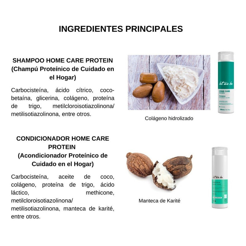 Champú Acondicionador Home Care Let Me Be Postalisado Hidrat