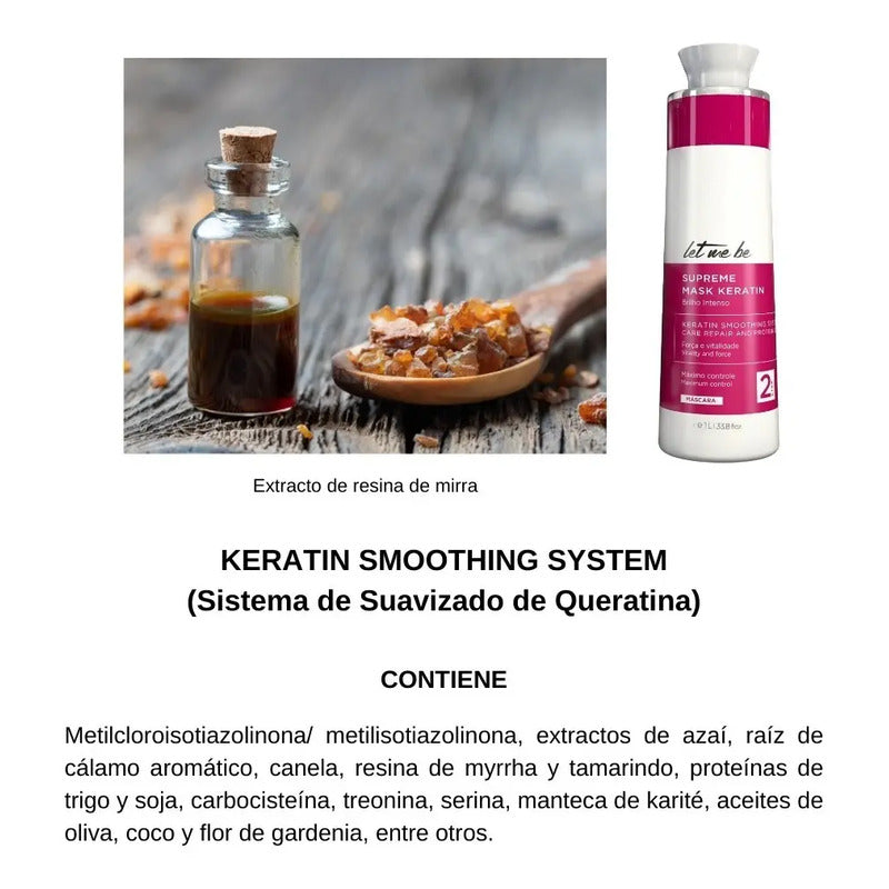 Alisado Permanente Let Me Be 1 L Keratin Smoothing System