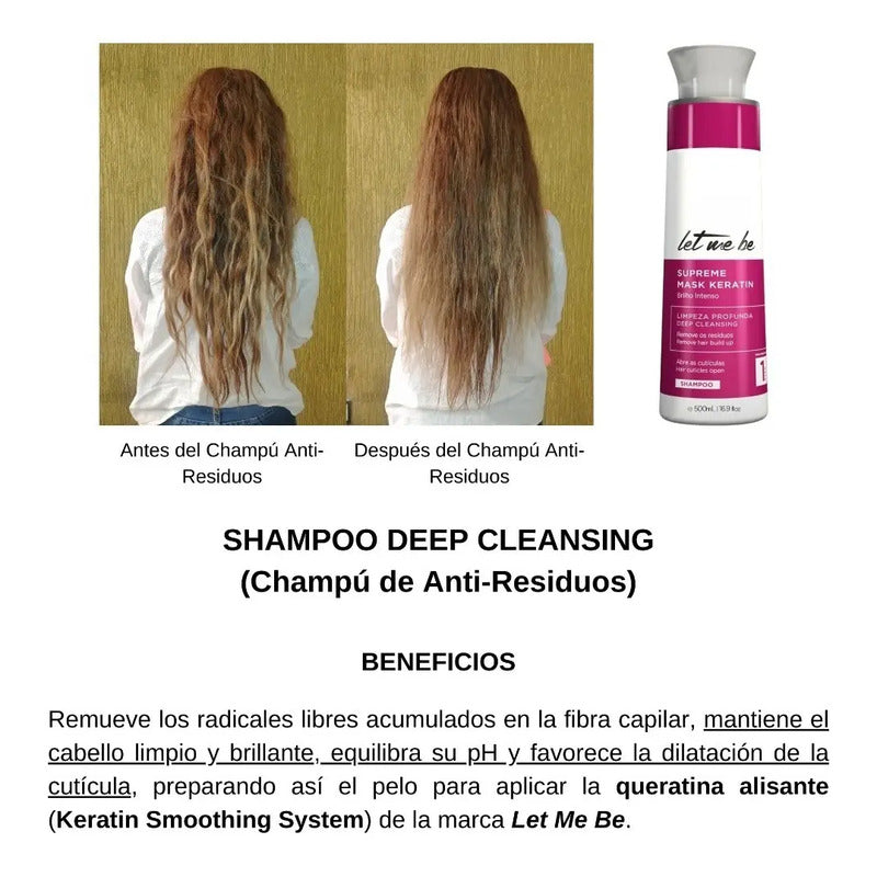 Kit Antiresiduos Alisado Permanente Let Me Be Sin Formol