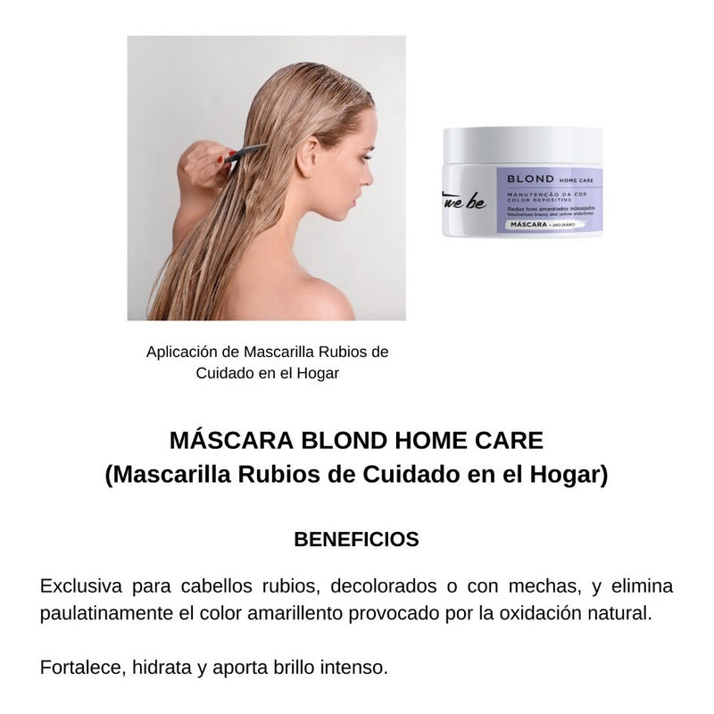 Kit Post Alisado Rubios Let Me Be Champú Acondicionador Mask