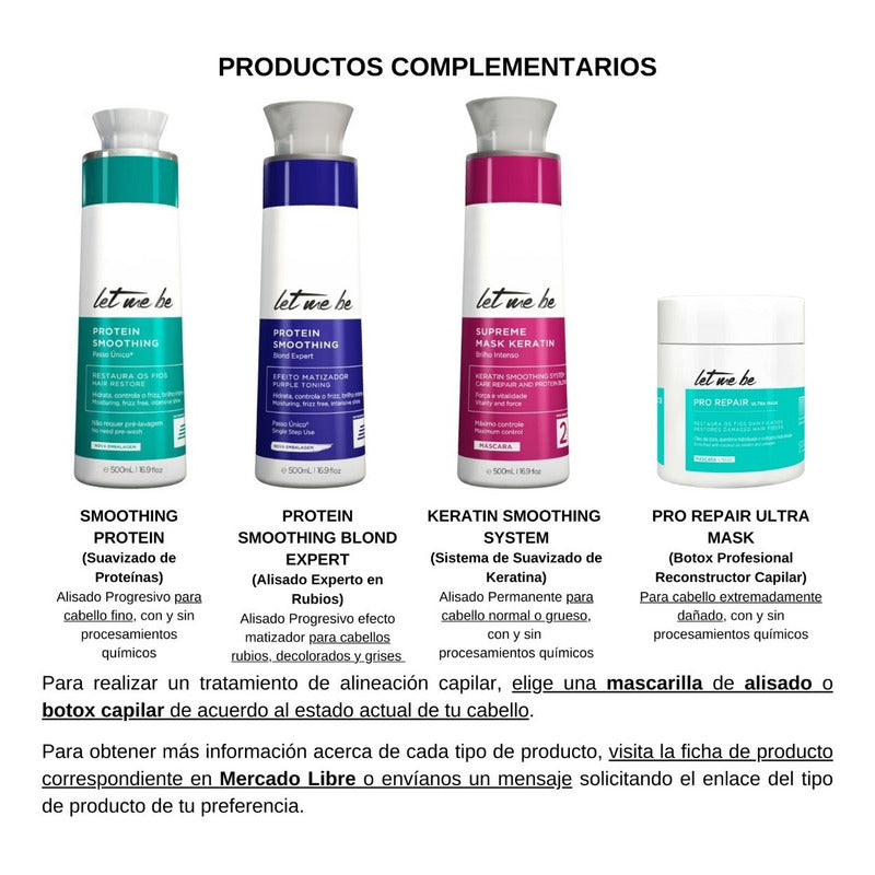 Post-alisado Acondicionador Reparador De Puntas Let Me Be