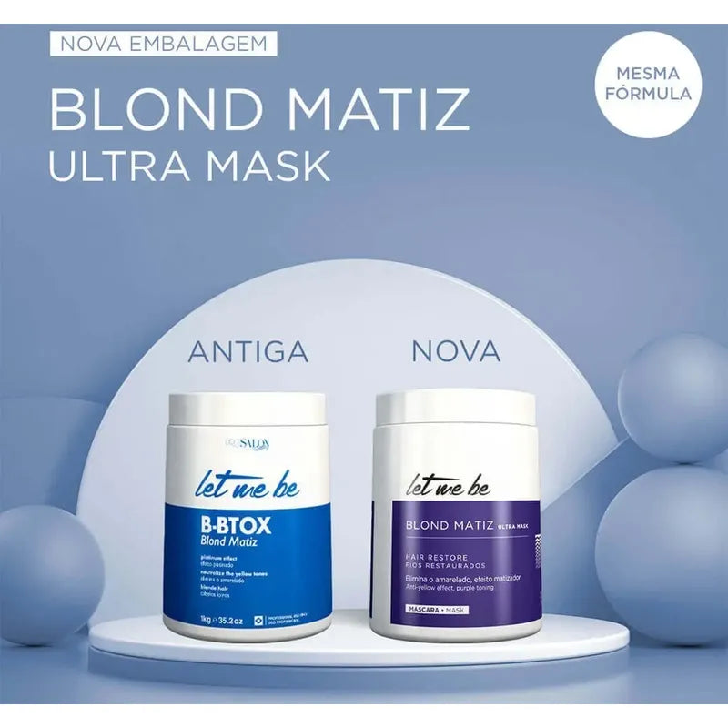 Mascarilla Btx Blond Matizador Ultra Mask 250g Let Me Be