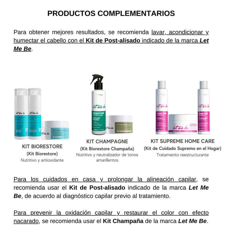 Tratamiento Bótox Antifriz Let Me Be 250g Repara Pelo Grueso