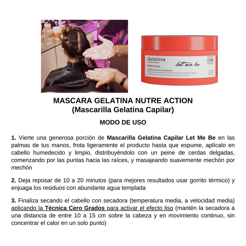 Mascarilla Capilar Nutritiva Let Me Be Hidratación Profunda
