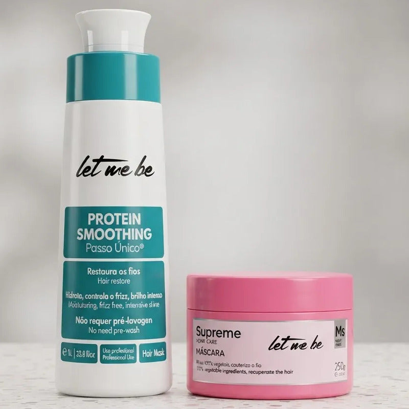Alisado Orgánico 1 L + Postalisado Reparador Mask Let Me Be