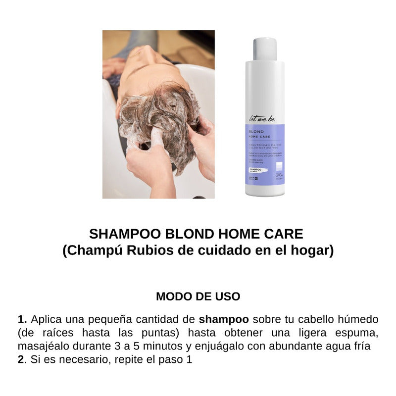 Shampoo Post Alisado Let Me Be Matizador Rubios Sin Sulfatos