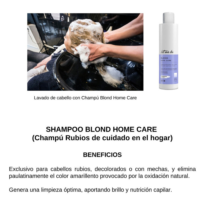 Shampoo Post Alisado Let Me Be Matizador Rubios Sin Sulfatos