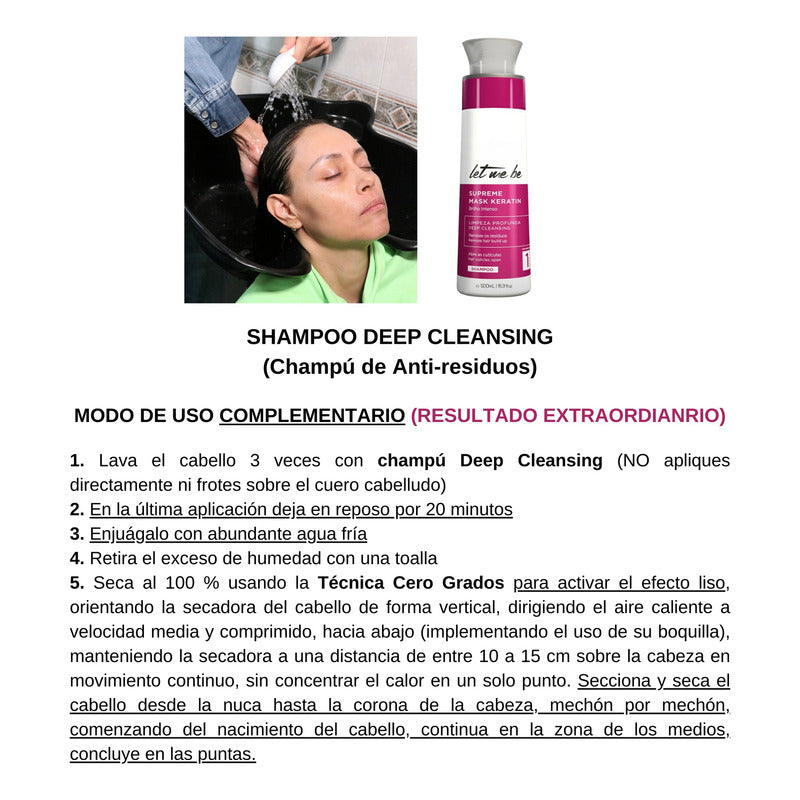 Tratamiento Bótox Antifriz Let Me Be 250g Repara Pelo Grueso