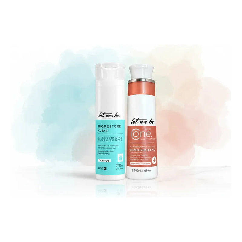 Kit Blindaje Capilar Let Me Be: 1 Champú Postalisado Biorestore Nutritivo + 1 Tratamiento Cauter One 500ml