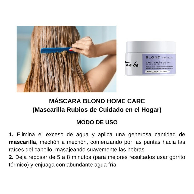 Kit Post Alisado Rubios Let Me Be Champú Acondicionador Mask