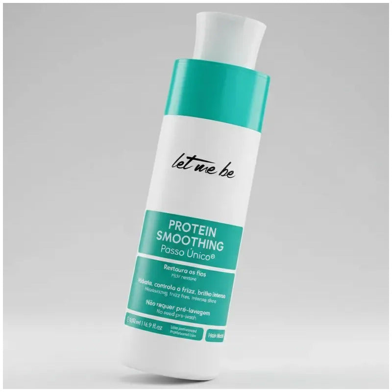Kit Alisado Progresivo Hidratante Let Me Be: Protein Smoothing 500ml + Mascarilla Postalisado Reparador 250g
