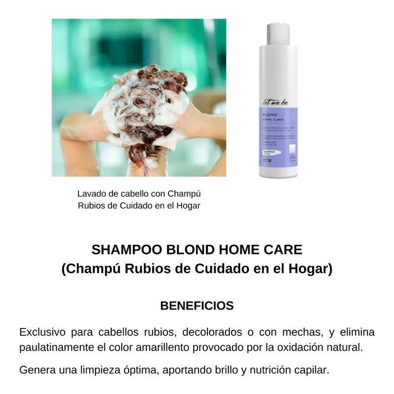 Kit Post Alisado Rubios Let Me Be Champú Acondicionador Mask