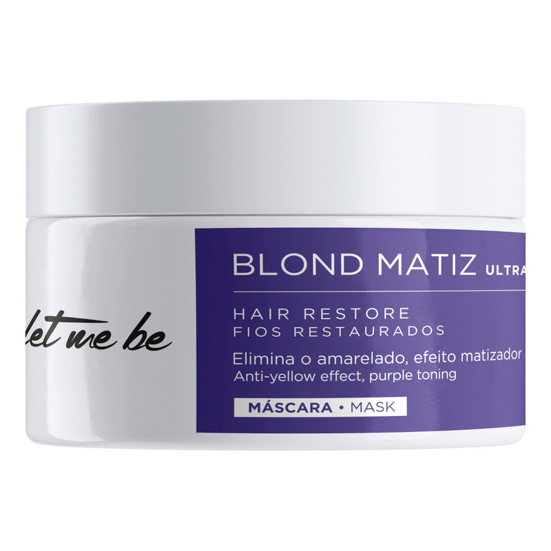 Bótox Anti Frizz Matizador Let Me Be 250g Pelo Rubio Y Canas