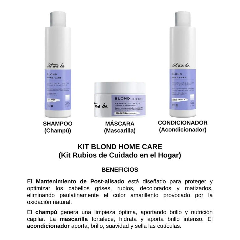 Alisado Antiresiduos Protein Smoothing Matiz Blond Home Care