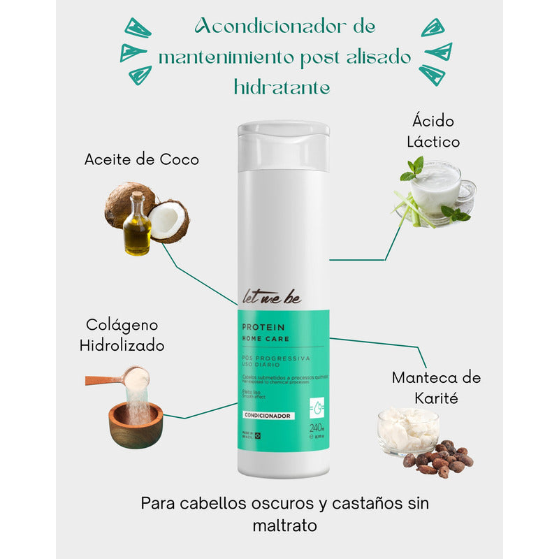 Post-alisado Acondicionador Reparador De Puntas Let Me Be