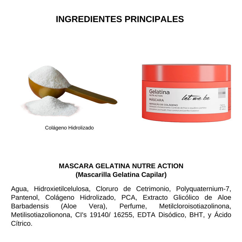 Mascarilla Capilar Nutritiva Let Me Be Hidratación Profunda