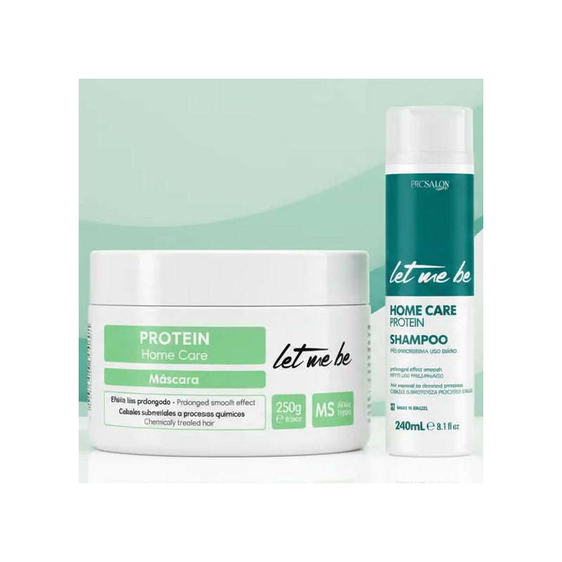 Kit Postalisado Protein Home Care Let Me Be: Mascarilla Antifrizz + Champú Hidratante