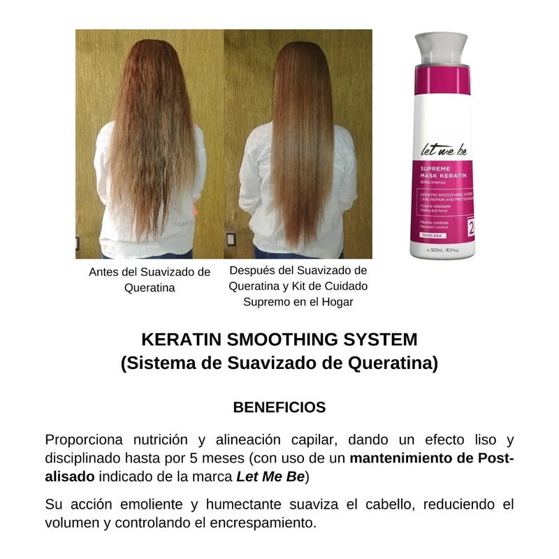 Kit Antiresiduos Alisado Permanente Let Me Be Sin Formol