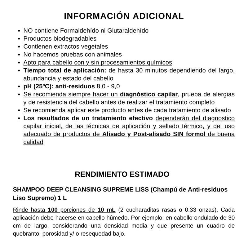 Let Me Be Deep Cleansing 1 L Shampoo Prelavado Antirresiduos