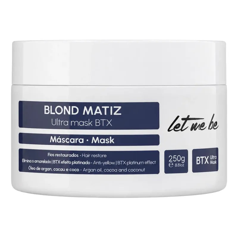 Bótox Anti Frizz Matizador Let Me Be 250g Pelo Rubio Y Canas